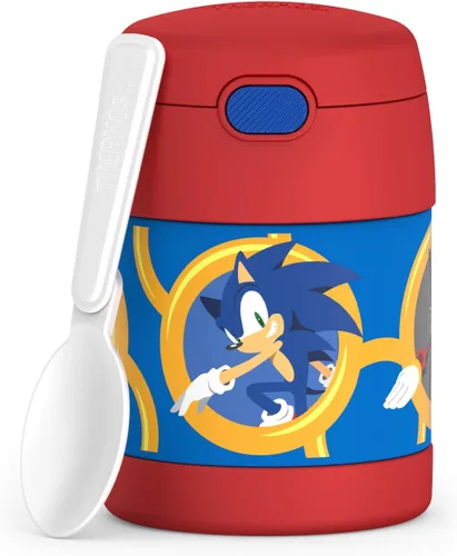 Vista 35 de THERMOS FUNTAINER - Tarro de comida para niños con cuchara, 10 onzas, Baby Shark