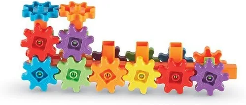 Vista 6 de Learning Resources, Juego de construcción de engranajes para principiantes (60 piezas)