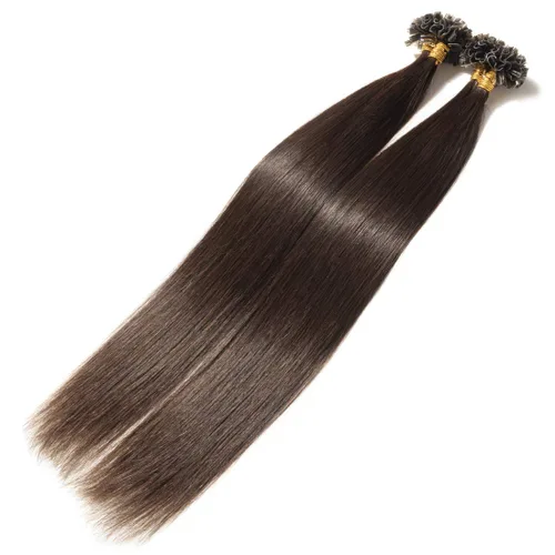 Vista 273 de SEGO Extensiones de cabello humano con micro cuentas, extensiones de cabello humano con micro bucle, lacio, natural, fusión fría, 1.76 oz/paquete