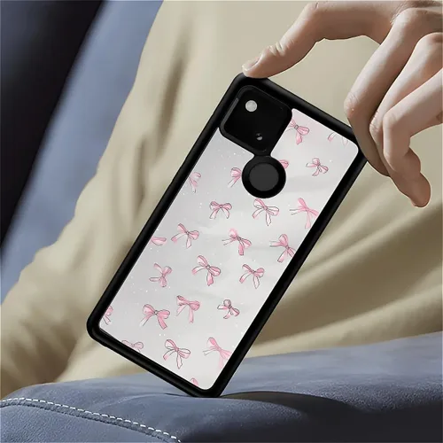 Vista 1654 de Compatible con Google Pixel 4A 5G Mobile Case Creative Acrylic Panel trasero Silicona Protección Grip especialmente diseñado para Google Pixel 4A 5G