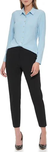 Vista 2 de Tommy Hilfiger Blusa de punto de manga larga con cuello y botones en la parte delantera