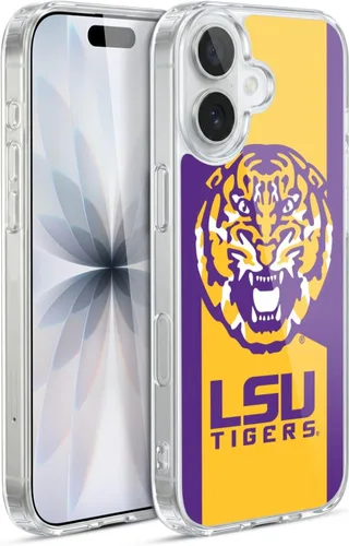 Vista 64 de Head Case Designs Funda de gel suave con licencia oficial de la Universidad Estatal de Louisiana LSU Camou compatible con Apple iPhone 7 Plus/iPhone
