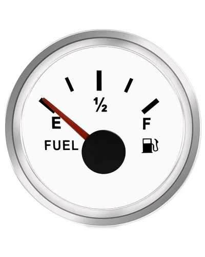 Vista 7 de ANODZU Medidor de combustible de 0 a 90 ohmios, esfera de 2.047 in, retroiluminación LED, impermeable, universal, para automóvil, barco, marino