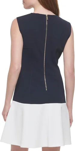 Vista 3 de Tommy Hilfiger Crepe de buceo sin mangas hasta la rodilla para mujer