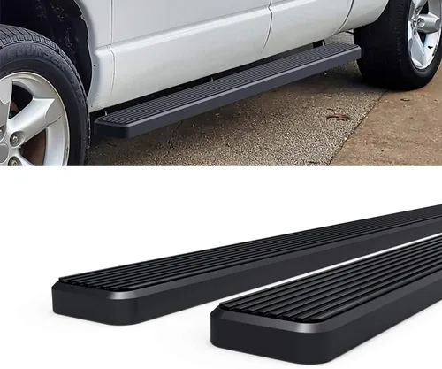 Vista 6 de iBoard placas todoterreno para 2002-2008 Dodge Ram 1500 2003-2009 Ram 2500/3500 cabina cuádruple, Negro