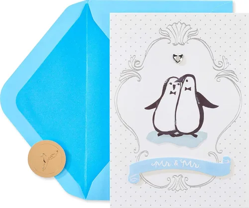 Vista 6 de Papyrus Tarjeta de boda LGBTQIA+ para novios (comienzos increíbles)