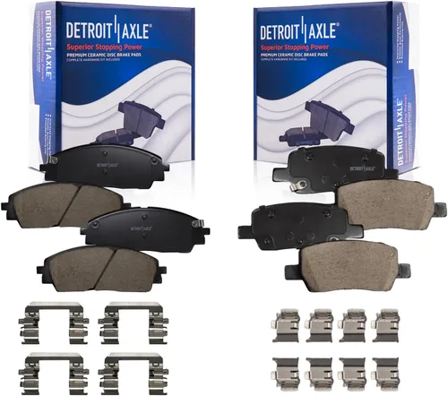 Vista 41 de Detroit Axle - Pinzas de freno traseras para el lado del pasajero + pastillas de freno de cerámica con herramientas de repuesto para Acura CL TL