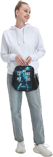 Vista 7 de Bolsa de almuerzo aislada #7 Bolsa de almuerzo impermeable reutilizable bolsas de hielo para bolsas de almuerzo negro 7