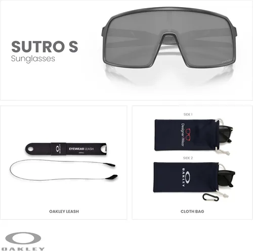 Vista 16 de Oakley Sutro OO9406 / OO9462 - Lentes de sol para hombre, kit de correa de accesorios, bolsa de microfibra