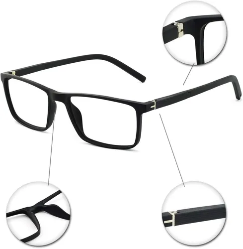 Vista 5 de OCCI CHIARI Gafas de lente transparente para hombre marco óptico cuadrado