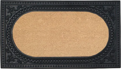 Vista 13 de A1HC - Tapete para puerta de entrada, 24 x 39 pulgadas, duradero, grande, para exteriores, antideslizante, con parte trasera de goma, perfil