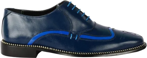 Vista 2 de Zapatos de baile para hombre, zapatos de vestir Oxford para hombre, cuero genuino, de punto, con encaje, zapatos formales de negocios