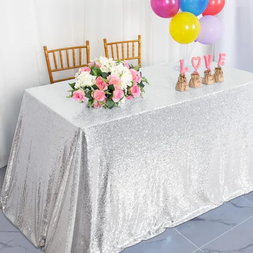 Vista 34 de AMZLOKAE Mantel de Lentejuelas Cuadrado 50x50 Azul Bebé Cubierta de Mesa con Purpurina Manteles para Fiestas Mantel Sin Costuras Azul Claro