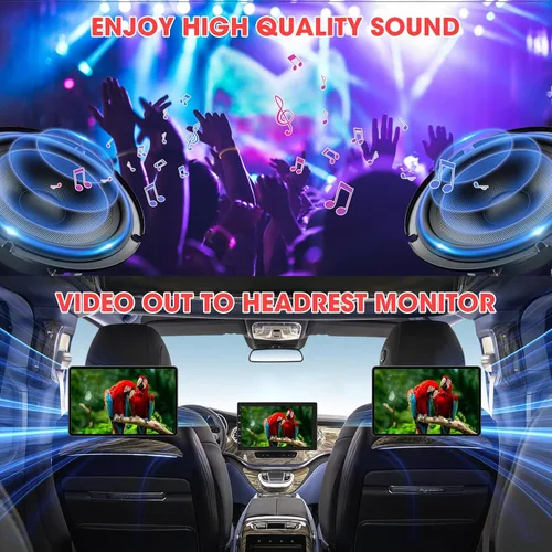 Vista 7 de Single Din 10.1 "CarPlay Stereo: Pantalla táctil automática inalámbrica giratoria de Android Bluetooth Phonelink GPS Navegación WiFi Dual USB AM