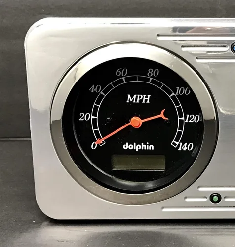 Vista 2 de 1946 Willys 2 Gauge Dash Panel Inserto 3 3/8" Quad Style Programable Negro