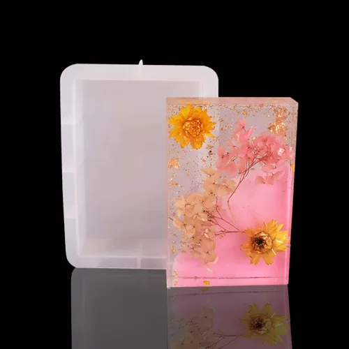 Vista 11 de Molde de resina hexagonal, moldes de silicona hexagonal profunda para resina, moldes de resina epoxi geométrica para preservación de flores, boda