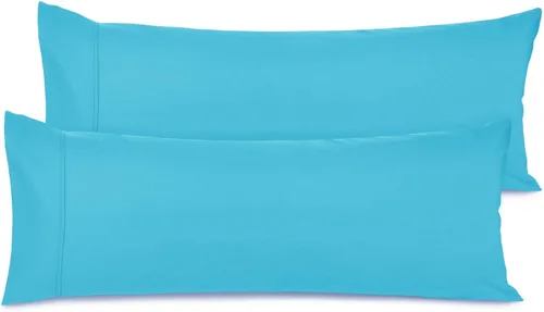 Vista 75 de Nestl - Juego de 2 fundas de almohada de microfibra azul playa tamaño Queen, 20 x 30 pulgadas