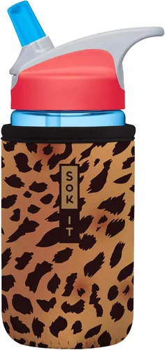 Vista 194 de Sok It BotlSok Funda para botella de agua con cubierta de neopreno aislante (Floral abstracto, se ajusta a CamelBak o Nalgene de 12 onzas)