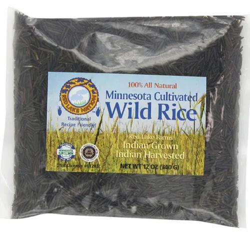 Vista 4 de Red Lake Nation Arroz silvestre cultivado de Minnesota 100% natural, 5 libras