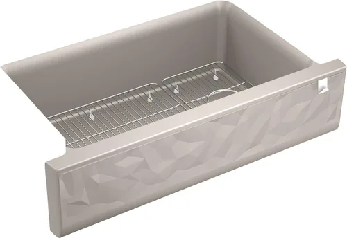Vista 56 de Kohler K-8223-CM5 Cairn - Grifos para fregadero de cocina, color beige mate