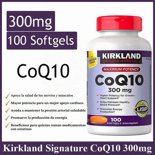 Vista 3 de Kirkland Signature CoQ10 300 mg., 100 cápsulas blandas (paquete de 3)