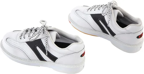 Vista 4 de Zapatos de bolos para mujer con cordones suela plana ligera