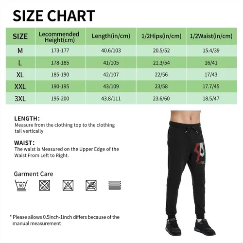 Vista 3 de ARTIMOR Pantalones deportivos para hombre, pantalones deportivos para gimnasio, pantalones casuales, pantalones largos, color negro