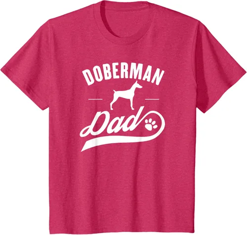 Vista 74 de Doberman Dad - Camiseta para amante del dueño del perro, Negro, S