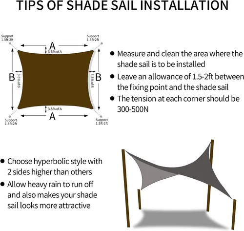 Vista 7 de Terylene - Parasol impermeable con protección UV, Blanco leche