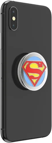 Vista 6 de PopSockets Agarre para teléfono con soporte expandible, empuñaduras de CC esmaltadas - Esmalte Superman