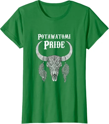 Vista 40 de Potawatomi Pride Tribe Native American Indian Buffalo Camiseta