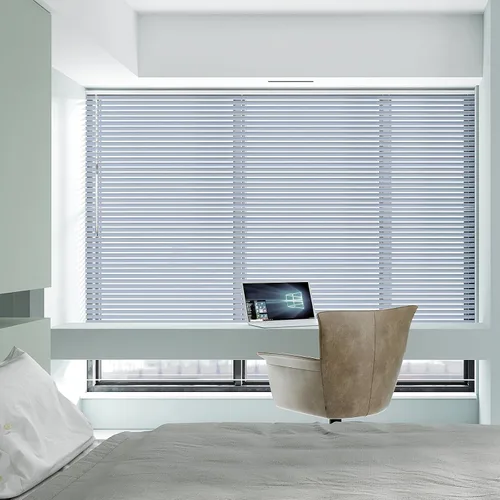 Vista 8 de ACMEART Persianas de aluminio de 1 pulgada para ventanas, sin herramientas Negro