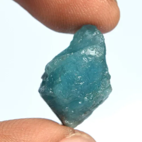 Vista 2 de GEMHUB Genuino azul cielo aguamarina gema 16.50 ct certificado azul cielo natural aguamarina, cristal curativo áspero sin cortar, Gema, Brasil