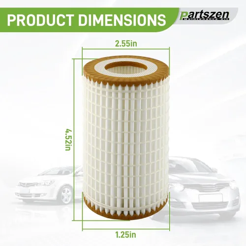 Vista 2 de 05102905AB Filtro de aceite con juntas tóricas Compatible con Mercedes-Benz AMG E300 E550 C320 C230 CL550 CLK55 2005-2011