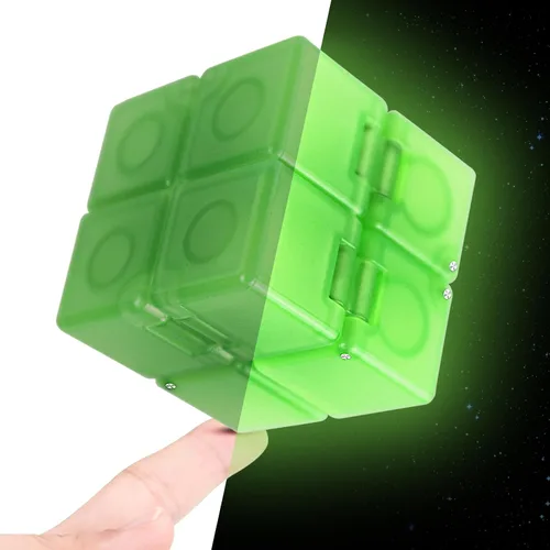 Vista 30 de WUQID Infinity Cube - Juguete antiestrés para niños y adultos, bonito, pequeño, accesorio único para aliviar la ansiedad y pasar el tiempo