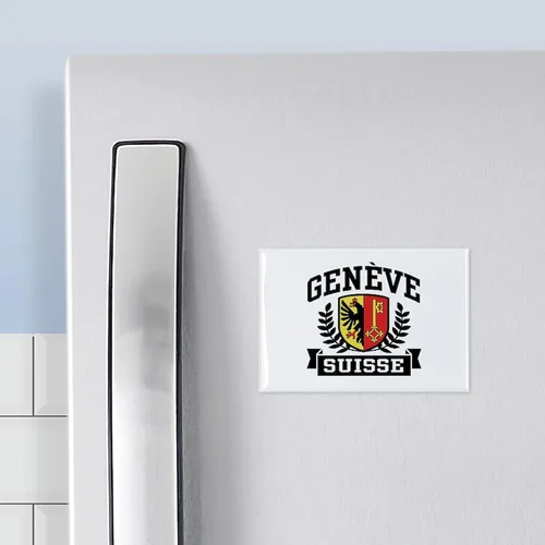 Vista 3 de CafePress – Geneve Suisse rectángulo Imán – Rectángulo Imán, 2"x3" Imán para nevera