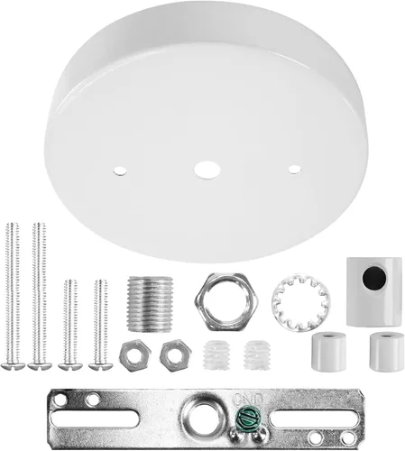 Vista 15 de Sangle Sopffy - Kit de toldo de luz colgante, kit de toldo de iluminación de techo de 5 1/8 pulgadas con todos los accesorios de montaje, cubierta