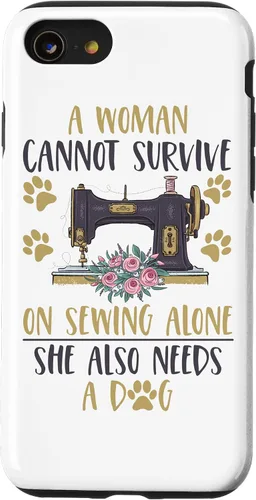 Vista 17 de Funda divertida para iPhone 11, para amantes de la máquina de coser