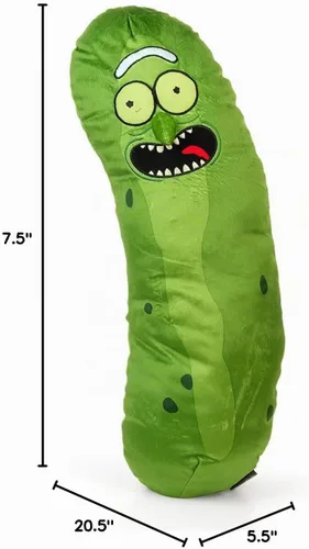 Vista 8 de Pickle Rick - Almohada de peluche de 20 pulgadas, coleccionable, científico de peluche, regalo para fanáticos de Rick y Morty