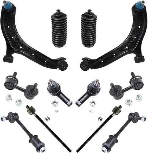 Vista 25 de Detroit Axle - Kit de extremo delantero para Hyundai Sonata XG350 XG300 Kia Optima, 2 brazos de control superiores con juntas de bola, 2 brazos