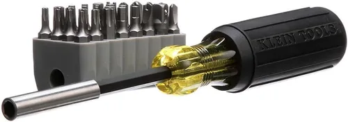 Vista 9 de Klein Tools 32510 Destornillador magnético de puntas múltiples con puntas resistentes Torx, hexagonal, llave inglesa, de tres alas, Torq y tuerca a