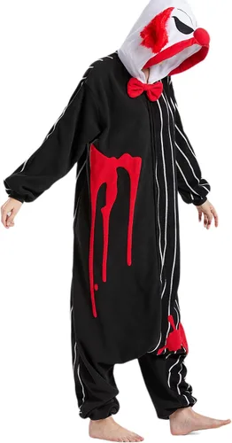 Vista 3 de DarkCom Unisex Adult Cosplay Animal Onesie Halloween Costume Christmas One Piece Pajamas Sleepwear for Women Men