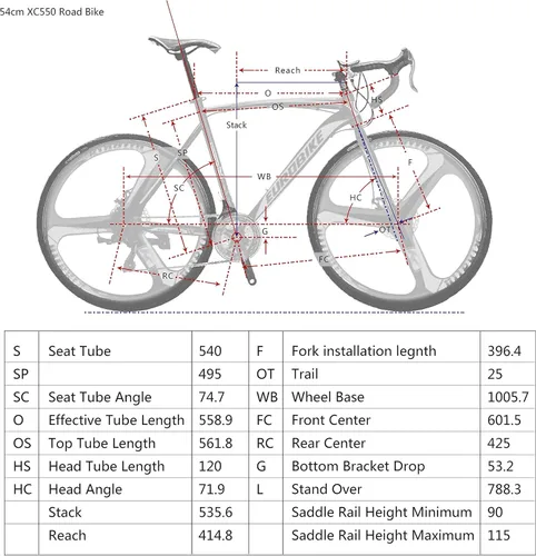 Vista 7 de EUROBIKE Bicicleta de carretera para hombre, YH-XC550 bicicleta de carretera para hombres, bicicleta de marco de 21.3 in, ruedas 700C, bicicletas