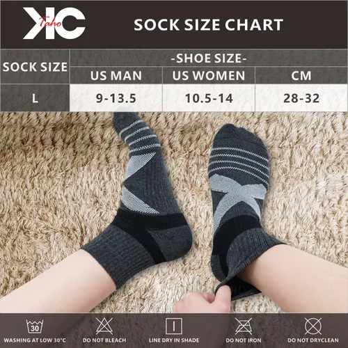 Vista 6 de Arch Support Socks - Light Compression Cushioned 4-Pack for Men & Women