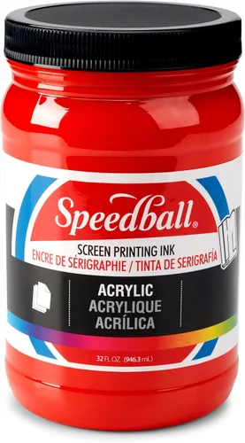 Vista 22 de Speedball 004657 Tinta acrílica para serigrafía, 32.0 fl oz, 32 onzas líquidas, color negro