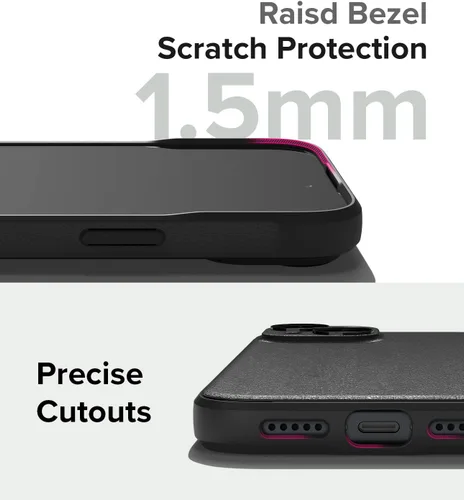 Vista 8 de Ringke Onyx - Funda para iPhone 15 Case, [Se Siente Bien en la Mano] resistente al aceite y a la suciedad, cubiertas individuales para lentes
