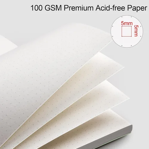 Vista 3 de AHGXG Diario de puntos, cuaderno en espiral de cuadrícula de puntos de 8.5 x 11 pulgadas, cuaderno de puntos grande A4, papel grueso de 3.53 oz/m²