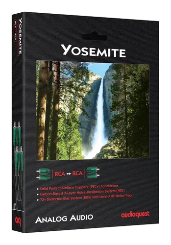 Vista 2 de AudioQuest Cable de interconexión de audio RCA Yosemite (2.0 ft, par estéreo)