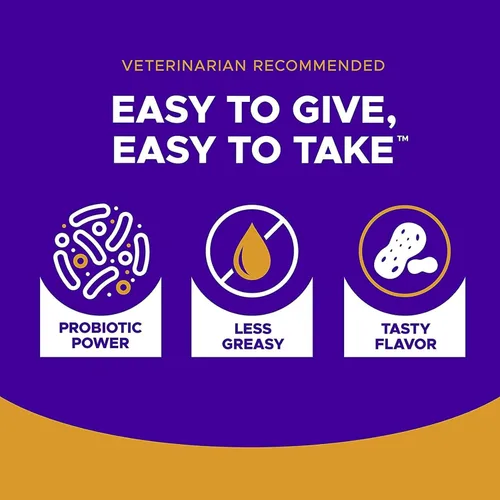 Vista 5 de VetriScience Pinchers extra grandes, píldoras masticables no grasosas con probióticos para perros, píldoras de disfraz, cápsulas y tabletas, salud