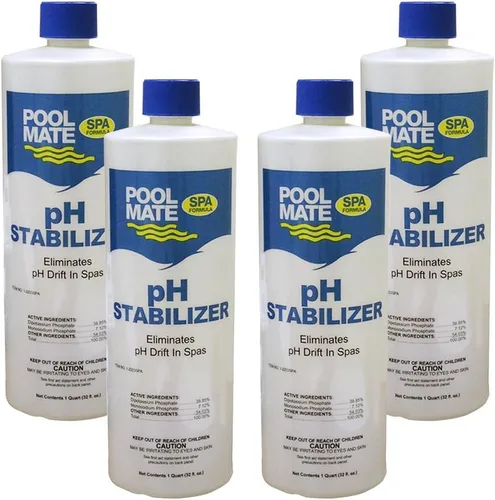 Vista 5 de Pool Mate Equilibrador de pH prémium de 1 cuarto de galón para jacuzzis, estabiliza el pH al rango correcto, fabricado en Estados Unidos